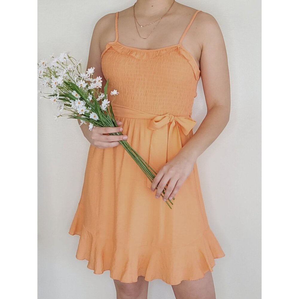 LIGHT ORANGE DRESS // FAVLUX